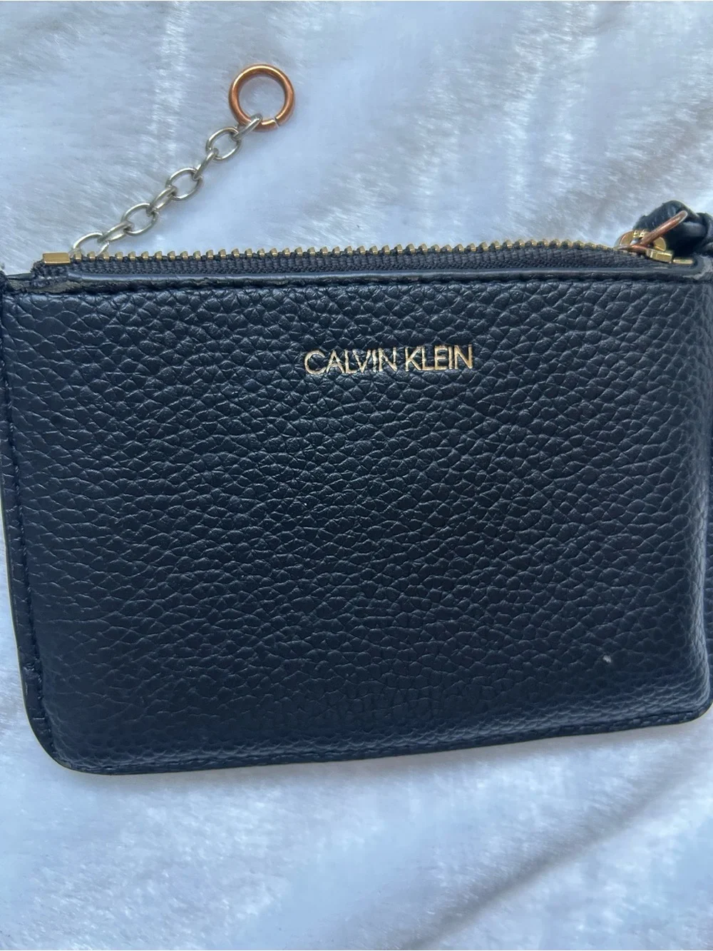 Black Calvin Klein Compact Wallet/Card Holder